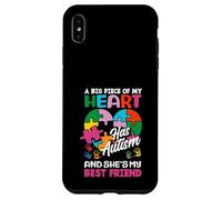 Cinta de Rompecabezas Heart Best Friend para concienciar sobre el Autismo Carcasa para iPhone XS MAX