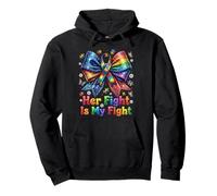 Cinta de Rompecabezas Her Fight Is My Fight Autism Sudadera con Capucha
