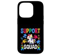 Cinta de Rompecabezas Support Squad Unicorn para concientizar sobre el Autismo Carcasa para iPhone 14 Pro