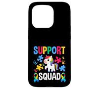 Cinta de Rompecabezas Support Squad Unicorn para concientizar sobre el Autismo Carcasa para iPhone 15 Pro