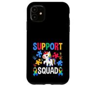 Cinta de Rompecabezas Support Squad Unicorn para concientizar sobre el Autismo Carcasa para iPhone 11