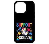 Cinta de Rompecabezas Support Squad Unicorn para concientizar sobre el Autismo Carcasa para iPhone 15 Pro MAX