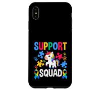 Cinta de Rompecabezas Support Squad Unicorn para concientizar sobre el Autismo Carcasa para iPhone XS MAX