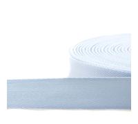 Cinta de sarga, 100 % algodón, selección de colores y tamaños (azul claro, 15 mm)