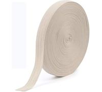 Cinta de Sarga,25mm x 50m Cinta de Algodón,Cinta de Sarga de Algodón para Coser Bricolaje Artesanal Envoltura de Regalos Accesorios