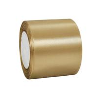 Cinta de Satén Ancho 100mm,Cinta Regalo Color Champán,22m Seda Raso-Inta de Lazo,Cinta de Tela para Envolver regalos,Manualidades,Ramo de Novia,Cinta de Raso para Decoración de Recuerdos de Boda