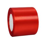 Cinta de Satén Ancho 100mm,Cinta Regalo Roja,22m Seda Raso-Inta de Lazo,Cinta de Tela para Envolver regalos,Manualidades,Ramo de Novia,Globos,Cinta de Raso para Decoración de Recuerdos de Boda