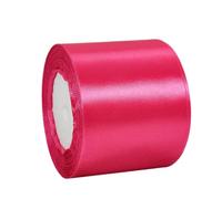 Cinta de Satén Ancho 100mm,Cinta Regalo Rojo Rosa,22m Seda Raso-Inta de Lazo,Cinta de Tela para Envolver regalos,Manualidades,Ramo de Novia,Globos,Cinta de Raso para Decoración de Recuerdos de Boda
