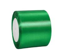 Cinta de Satén Ancho 100mm,Cinta Regalo Verde,22m Seda Raso-Inta de Lazo,Cinta de Tela para Envolver regalos,Manualidades,Ramo de Novia,Globos,Cinta de Raso para Decoración de Recuerdos de Boda