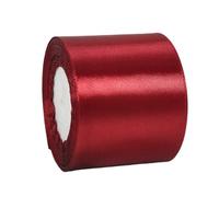 Cinta de Satén Ancho 100mm,Cinta Regalo Vino Rojo,22m Seda Raso-Inta de Lazo,Cinta de Tela para Envolver regalos,Manualidades,Ramo de Novia,Globos,Cinta de Raso para Decoración de Recuerdos de Boda