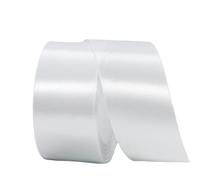 Cinta de Satén Ancho 40mm,Cinta Regalo Blanca,22m Seda Raso-Inta de Lazo,Cinta de Tela para Envolver regalos,Manualidades,Ramo de Novia,Globos,Cinta de Raso para Decoración de Recuerdos de Boda