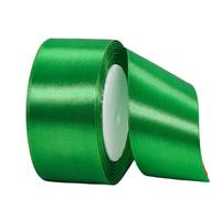 Cinta de Satén Ancho 40mm,Cinta Regalo Verde,22m Seda Raso-Inta de Lazo,Cinta de Tela para Envolver regalos,Manualidades,Ramo de Novia,Globos,Cinta de Raso para Decoración de Recuerdos de Boda