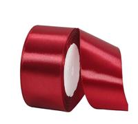 Cinta de Satén Ancho 40mm,Cinta Regalo Vino Rojo,22m Seda Raso-Inta de Lazo,Cinta de Tela para Envolver regalos,Manualidades,Ramo de Novia,Globos,Cinta de Raso para Decoración de Recuerdos de Boda