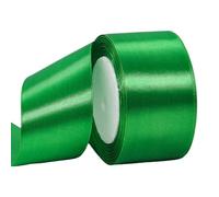Cinta de Satén Ancho 50mm,Cinta Regalo Verde,22m Seda Raso-Inta de Lazo,Cinta de Tela para Envolver regalos,Manualidades,Ramo de Novia,Globos,Cinta de Raso para Decoración de Recuerdos de Boda