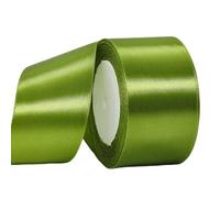 Cinta de Satén Ancho 50mm,Cinta Regalo Verde Militar,22m Seda Raso-Inta de Lazo,Cinta de Tela para Envolver regalos,Manualidades,Ramo de Novia,Cinta de Raso para Decoración de Recuerdos de Boda
