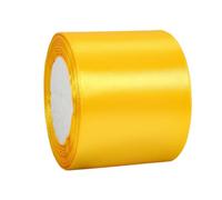 Cinta de Satén Ancho 75mm,Cinta Regalo Limon Amarillo,22m Seda Raso-Inta de Lazo,Cinta de Tela para Envolver regalos,Manualidades,Ramo de Novia,Cinta de Raso para Decoración de Recuerdos de Boda