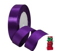 Cinta de Satén Fino 20mm,Cinta Regalo Morado,22m Seda Raso-Inta de Lazo,Cinta de Tela para Envolver regalos,Manualidades,Ramo de Novia,Globos,Cinta de Raso para Decoración de Recuerdos de Boda