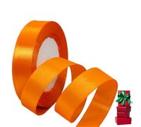 Cinta de Satén Fino 20mm,Cinta Regalo Naranja,22m Seda Raso-Inta de Lazo,Cinta de Tela para Envolver regalos,Manualidades,Ramo de Novia,Globos,Cinta de Raso para Decoración de Recuerdos de Boda