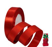 Cinta de Satén Fino 20mm,Cinta Regalo Roja,22m Seda Raso-Inta de Lazo,Cinta de Tela para Envolver regalos,Manualidades,Ramo de Novia,Globos,Cinta de Raso para Decoración de Recuerdos de Boda