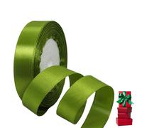 Cinta de Satén Fino 20mm,Cinta Regalo Verde Militar,22m Seda Raso-Inta de Lazo,Cinta de Tela para Envolver regalos,Manualidades,Ramo de Novia,Cinta de Raso para Decoración de Recuerdos de Boda