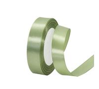 Cinta de Satén Fino 20mm,Cinta Regalo Verde Salvia,22m Seda Raso-Inta de Lazo,Cinta de Tela para Envolver regalos,Manualidades,Ramo de Novia,Cinta de Raso para Decoración de Recuerdos de Boda
