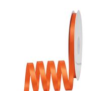 Cinta de Satén Fino 6mm,Cinta Regalo Naranja,92m Seda Raso-Inta de Lazo,Cinta de Tela para Envolver regalos,Manualidades,Ramo de Novia,Globos,Cinta de Raso para Decoración de Recuerdos de Boda