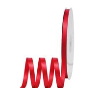 Cinta de Satén Fino 6mm,Cinta Regalo Roja,92m Seda Raso-Inta de Lazo,Cinta de Tela para Envolver regalos,Manualidades,Ramo de Novia,Globos,Cinta de Raso para Decoración de Recuerdos de Boda