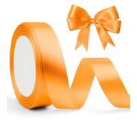 Cinta De Satén Naranja 20mm X 23 M Cinta De Raso Naranja Para Bodas, Thanksgiving Decoración, Halloween Decoracion, Regalo Día De La Madre, Lazos Para El Pelo, Ramos, Flores, Decoración Otoño