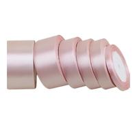 Cinta de satén una sola cara color carne rosa for envolver regalos navideños para regalos, costura