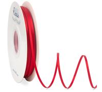 Cinta de satιn Ribbli de 1/8 pulgadas x continua de 100 yardas, cinta roja fina de doble cara, uso para tarjetas de invitaciσn de boda, envoltura