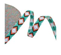 Cinta de seda 3 yardas, 10-20 mm, estilo retro, de Jacquard, grosor sustancial, for bolsos, cinturones, cintas for coser ropa, collares for caballos o mascotas grandes para Decoración(15MM 3YARDS 15)