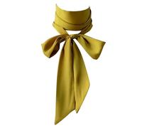 Cinta de seda para mujer, pañuelo elegante atado a mano para cuello, elegante, diadema para fiesta, decoraciones para cabello, coleteros de seda