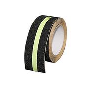 cinta de seguridad antideslizante, cinta de advertencia de peligro autoadhesiva, resistente al agua para suelos, escaleras o equipo - (Paquete de 1, serie luminosa)