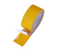 Cinta de seguridad antideslizante, cinta de precaución de peligro de 50 mm x 5 m, cinta abrasiva de agarre fuerte para escaleras de pasarela interiores y exteriores, escalones (amarillo)