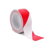 Cinta de seguridad de advertencia de peligro, cint Cinta de barrera Cintas 20 mm × 33 M Cinta de advertencia de peligro roja/blanca Cinta adhesiva de barrera de marcado, 40 mm x 33 metros(20MM x 33Met