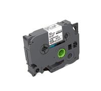 Cinta de Seguridad de Etiqueta Blanca TZ de 12, 18 y 24mm, TZeSE3, TZeSE4, TZeSE5, Compatible con Fabricante de Etiquetas de Cinta de Casete(TZ-SE3 12mm)