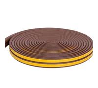 Cinta de sellado aislante for puerta, cinta autoadhesiva espuma goma acústica, burlete for ventana, tapón sonido for clima(Brown,10M,P)