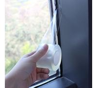 Cinta de sellado autoadhesiva para puertas, ventanas, tiras de sellado de puerta, 5 cm x 10 m, impermeable, transparente, resistente a la intemperie, para interior y abajo, cortavientos, burlete para