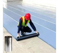 Cinta de sellado de butilo multiusos para reparación de goteras en techos, cinta asfáltica autoadhesiva e impermeable, cinta de betún con lámina de aluminio reparaci(50cm x 4m(1.64ft×13.12ft