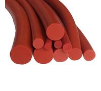 Cinta de sellado de espuma, 1 cordón de silicona sólida roja, diámetro mm a 20, junta tórica, tiras goma, alta temperatura(Dia 1mm,1M)