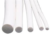 Cinta de sellado de espuma, 1 m de goma silicona redonda, tiras esponja cordón espumado blanco 4 mm a 20, varilla soporte circular celda cerrada, unidad(18mm)