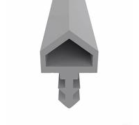 Cinta de sellado de goma para marco de puerta, 5 m de largo, 10 mm de ancho para un mejor aislamiento y reducción de sonido (gris)