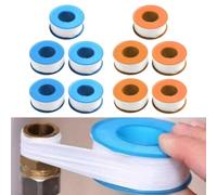 Cinta de sellado de rosca PTFE para fontanería, 5 rollos de 15 m o 20 m (17 mm/18 mm x 0,1 mm), sellado a prueba de fugas para manguera de jardín y agua