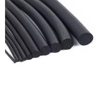 Cinta de sellado espuma, burlete, cordón esponja redondo 1 m/5 m, varilla negra, diámetro 2,3 mm a 26, junta goma sólida, tira, unidad(20mm 1m)