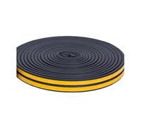 Cinta de sellado for puertas y ventanas de 5 m/10 m, autoadhesiva, de espuma acústica DIEP, aislante, resistente al viento, burlete de goma(Black,10M,P)