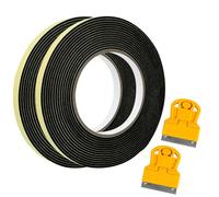 Cinta de sellado para placa de cocina con raspador pequeño, 2 pieza 7 mm x 2 mm cinta de montaje, Junta de Placa Vitrocerámica, Cinta de Espuma Adhesiva para Todo Tipo de Placas vitroceramicas