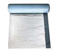 Cinta de Selladora de Aluminio Impermeable para Tejado, Tela Asfaltica Autoadhesiva, Banda de Butilo de Reparación para Piscinas Tuberías(100x100cm)
