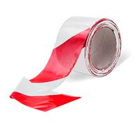 Cinta de Señalización para Delimitar Zonas, Cinta Baliza de Señalización, Seguridad y Advertencia. Cinta para Señalizar de 200 m - Ofituria (12 cintas, roja/blanca)