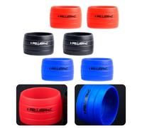 Cinta de silicona para manillar de bicicleta con anillo fijo, antideslizante y resistente al desgaste para manillares de 25,4 mm/31,8 mm, fácil de instalar, no necesita pegamento
