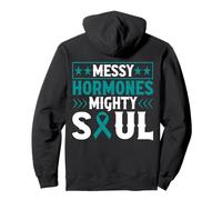 Cinta de síndrome de Ovario poliquístico de Guerrero de concienciación sobre el SOP Sudadera con Capucha